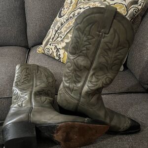 Green Western Cowboy Boots